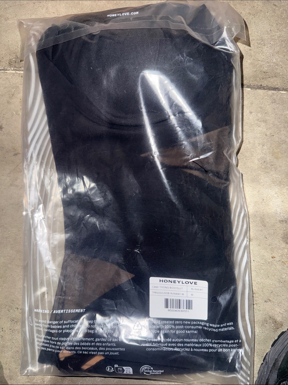 NWT Honey Love Cami Thong Bodysuit - Runaway Medium